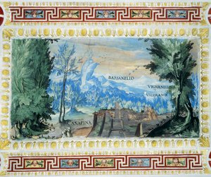 Veduta di Canepina da Tarquinio Ligustri