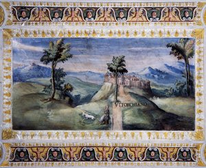 Veduta di Vitorchiano da Tarquinio Ligustri