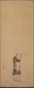 Kenshu, monaco con gambero, c. 1600-1640 da Tawaraya Sotatsu