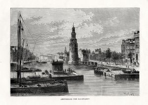 Il Kalkmarkt, Amsterdam, Olanda, 1879 da Taylor