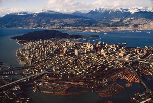 Vista aerea di Vancouver