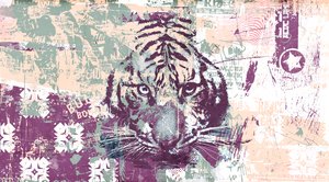 Astrazione di tigre da Teis Albers