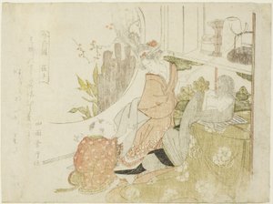 Zhuangzi (giapponese: Soshi), dalla serie "Shunshoku ressenkyo" da Teisai Hokuba