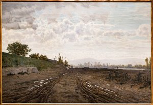 Una Mattina lungo il Fiume Arno. Scavatori di sabbia lungo l