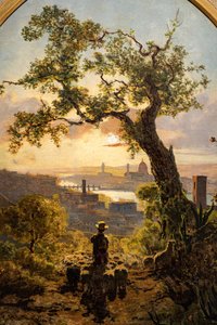 Paesaggio di Firenze dalla collina di San Miniato da Telemaco Signorini