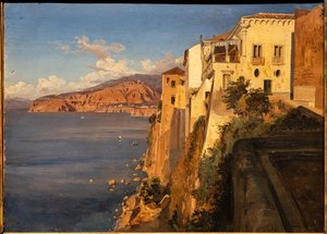 Teodoro Duclère: "Casa di Tasso a Sorrento", olio su tela, circa 1862