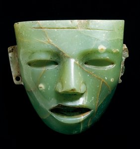 Maschera di giada da Teotihuacan Teotihuacan