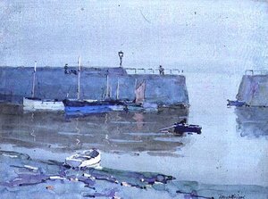Una mattina tranquilla, Mousehole, Cornovaglia da Terrick Williams