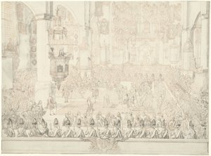 Matrimonio di Carlo Cristiano di Nassau-Weilburg con la principessa Carolina, 1760 da Tethart Philip Christian Haag