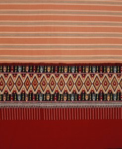 Tessuto Lanna Tai Yuan con Jok a forma di diamante, Mae Chaem, Thailandia settentrionale da Thai School