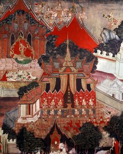 Scene della vita di Buddha, metà XIX secolo