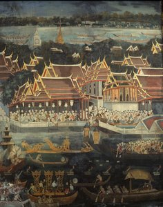 Il festival Loy Krathong, 1864 da Thai School