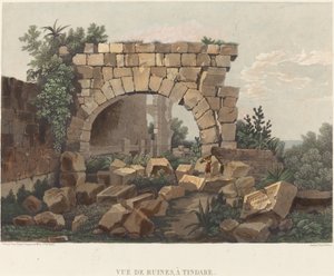 Vue de Ruines, à Tindare da Thales Fielding after Comte de Forbin