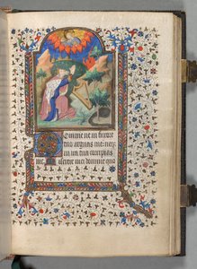 Libro delle Ore Uso di Parigi: Fol. 77r, David, c. 1420