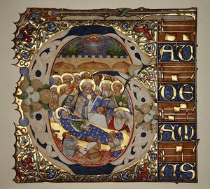 Dormizione della Vergine, da un graduale di Santa Mattia a Murano, Venezia, c.1450