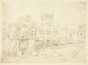 Facciata del giardino di una delle case prebendali da The Rev. John Eagles