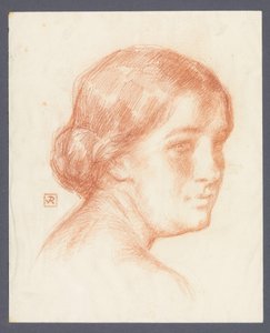 Ritratto di una donna sconosciuta da Theo Van Rysselberghe (signed by artist)