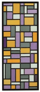 Composizione di vetro colorato VIII da Theo van Doesburg