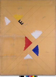 Poster incompiuto per la mostra di Van Doesburg da Theo van Doesburg