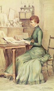 SAR La Principessa del Galles (poi Regina Alessandra) a Marlborough House, da Vanity Fair, 1882