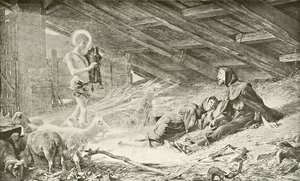 La visione di San Francesco (incisione) da Theobald Chartran