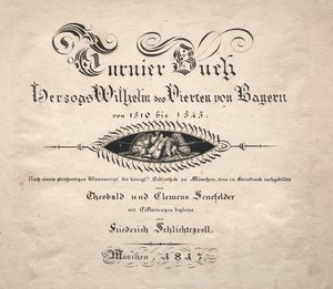 Libro sui tornei: pagina del titolo