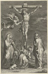 Cristo sulla croce (Scene dal Vecchio e Nuovo Testamento, Breviarium romanum) da Theodoor Galle (possibly)