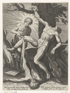 Apollo scuoia Marsia da Theodoor Galle