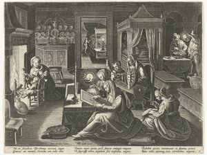 Cornelia, la madre virtuosa dei Gracchi da Theodoor Galle