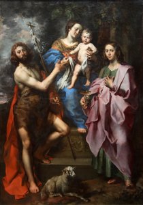 La Vergine e il Bambino tra San Giovanni Battista e San Giovanni Evangelista da Theodoor van Loon