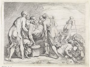 I Feaci portano Ulisse addormentato a Itaca da Theodoor van Thulden