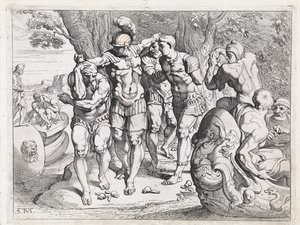 Ulisse nel paese dei mangiatori di loto da Theodoor van Thulden