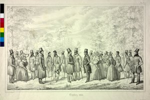 Memorie di Teplice. stagione dei bagni 1833. foglio 4 da Theodor Hosemann
