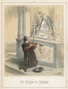 Il violinista di Gmund da Theodor Hosemann