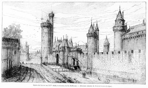 Ingresso al Louvre nel XIV secolo, 1885