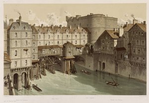 Le petit Chatelet et le petit pont da Theodor Josef Hubert Hoffbauer