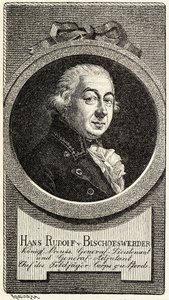 Johann Hans Rudolf von Bischoffwerder, 1741-1803 da Theodor Knesing
