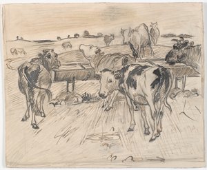 Vitelli al pozzo di Gammelgård da Theodor Philipsen