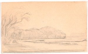 Paesaggio boscoso con lago da Theodor Philipsen