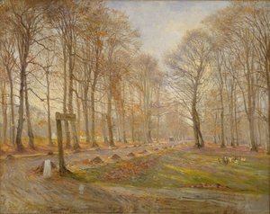 Giornata di Tardo Autunno nel Parco dei Cervi di Jægersborg, a Nord di Copenaghen