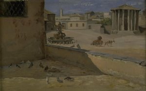Il cosiddetto Tempio di Vesta a Roma da Theodor Philipsen