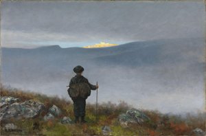 Lontano, lontano il Palazzo di Soria Moria brillava come oro da Theodor Kittelsen
