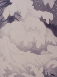 Donna che dorme con perle e lino da Theodor Kittelsen