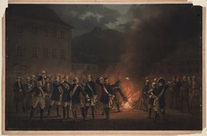 Processione con fiaccole a Heidelberg il 30 gennaio 1857 da Theodor Verhas
