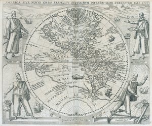 Mappa delle Americhe, 1590-1601