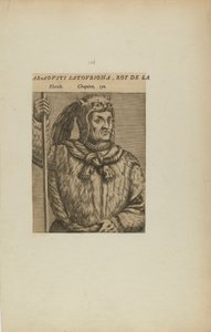 Araovsti Satovriona, Re di L/Florida. Capitolo. 150 (dal libro Les Vrais Pourtraits et Vies des Hommes Illustres) da Theodor de Bry