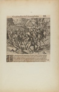 Crudelitas Petride Calyce Erga Indos. III. (dal libro Americae, parte quarta)