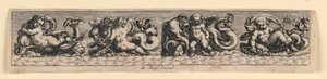 Pannello decorativo: mostri marini da Theodor de Bry