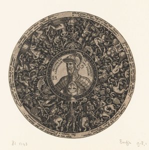 Medaglione con busto del Capitano della Follia, Theodor de Bry, 1577 ca. - 1578 ca. da Theodor de Bry