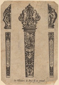 Ornamento per Manico di Coltello da Theodor de Bry